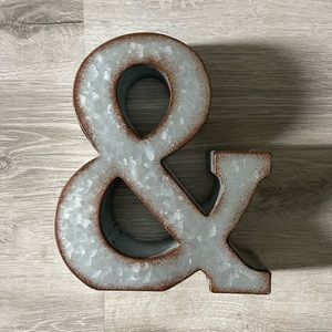 Galvanized Letter “&”